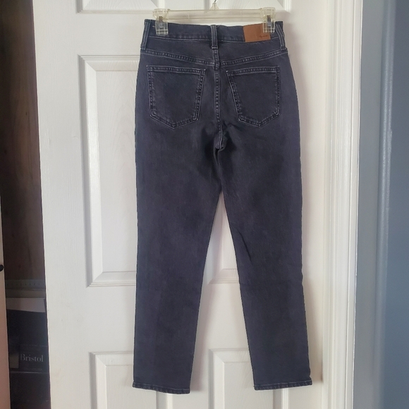 Madewell The Perfect Vintage Straight Jean Size 25 Washed Black High Rise - Picture 4 of 11